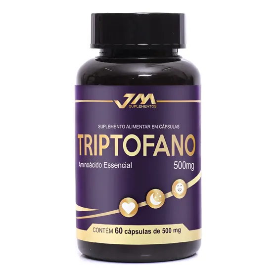 Triptofano 100% Puro 1000mg 60 Capsulas 5htp Jmsuplemento