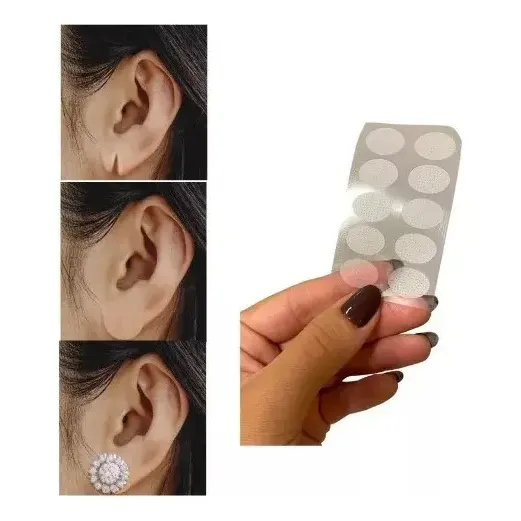 20 Adesivos Para Orelha Rasgada Lobes Brinco Pesado 10 Pares