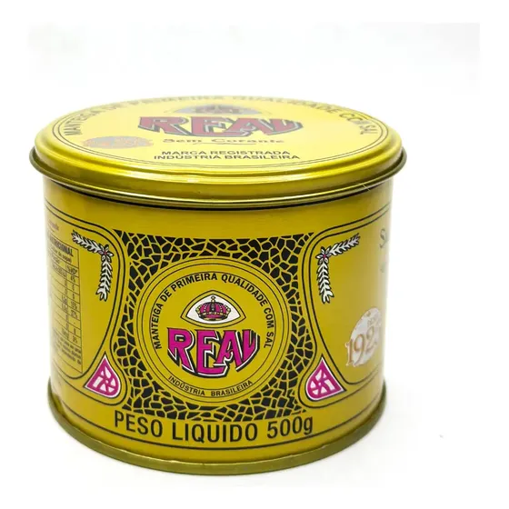 Manteiga Real 500g Sem Corante - Manteiga Com Sal