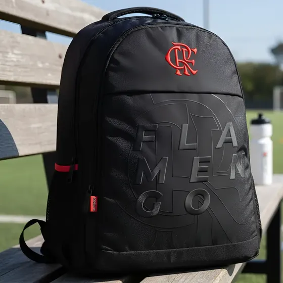 Mochila Unissex 14005 Flamengo Esportiva Preta Xeryus