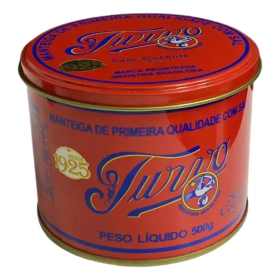 Manteiga Com Sal 500g - Manteiga Turvo Premium Sem Corante