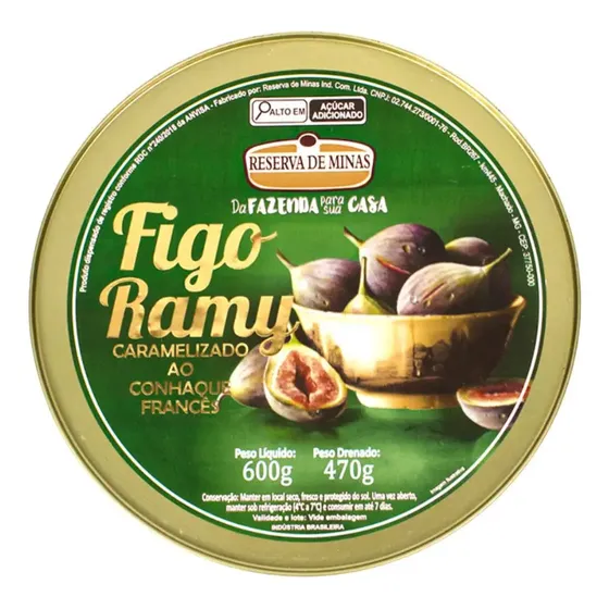 Doce De Figo Ramy Reserva De Minas 600g Caramelizado