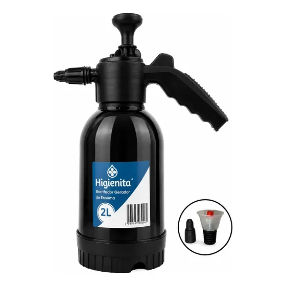 Borrifador Manual Gera Espuma Carros Limpeza Eficaz Spray 2l