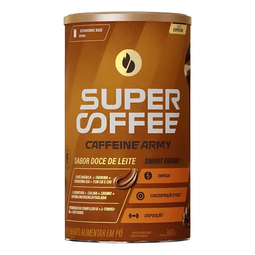 Super Coffee 3.0 380g Caffeine Army Coq10 Cafeína Taurina