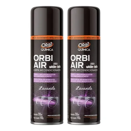 Kit C/ 2 Limpa Ar Condicionado Carro Higienizador Ar Spray