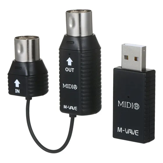 Sistema Midi Do Sistema De Transmissão Sem Fio M-vave Ms1 Mi