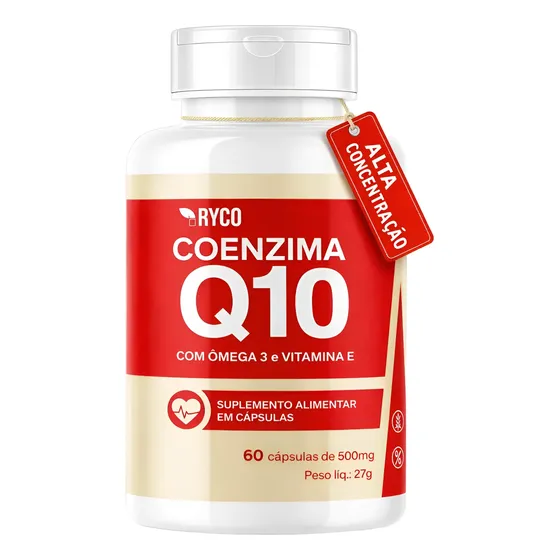 Coenzima Q10 + Omega 3 + Vitamina E 60 Cápsulas Ryco