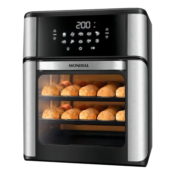 Fritadeira Air Fryer Forno Mondial Afon-12l-bi 12l 220v