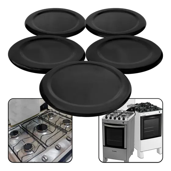 Kit 5 Tampas Espalhadores De Boca De Fogão Esmaltec Jade
