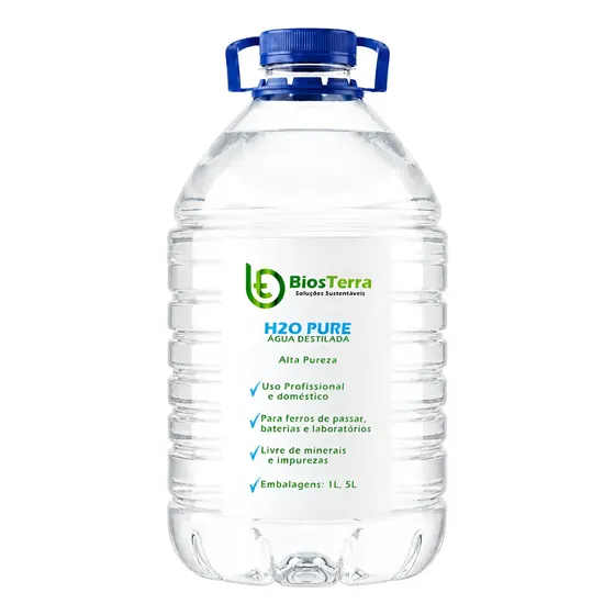 Água Destilada Para Umidificador Cpap E Bipap - 5l
