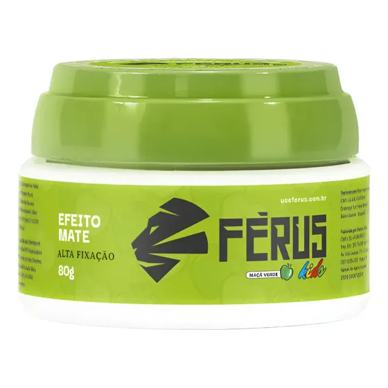 Cera Modeladora Efeito Mate Férus Kids Maça Verde 80g