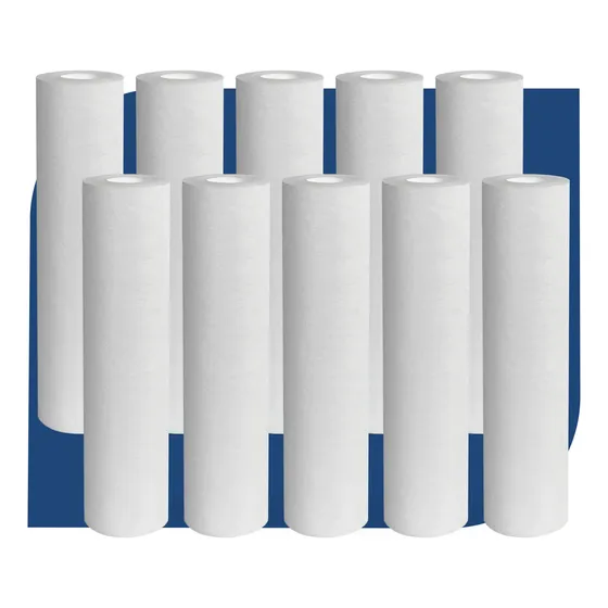 10 Refil Filtro Caixa Dagua Cavalete Pp Liso 9 3/4 20 Micra