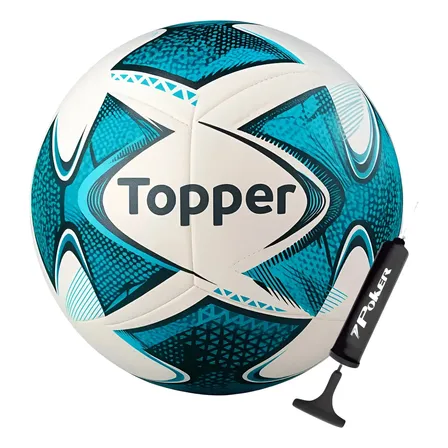 Bola Futebol De Campo Topper 22 Oficial + Bomba De Ar