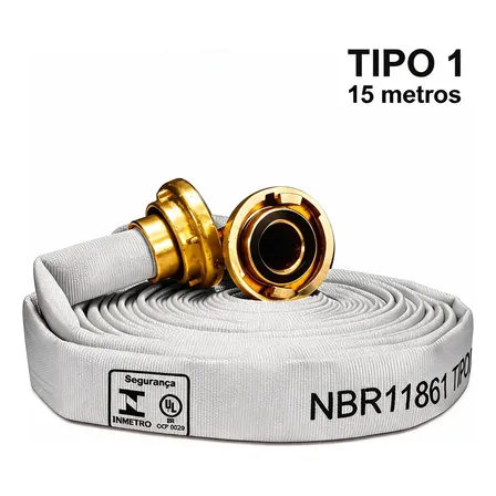 Mangueira Incêndio Tipo 1 15m O.t Hidrante Predial Nbr