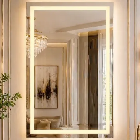 Espelho Led Top Vidros 120x70cm Penteadeira Com Luz