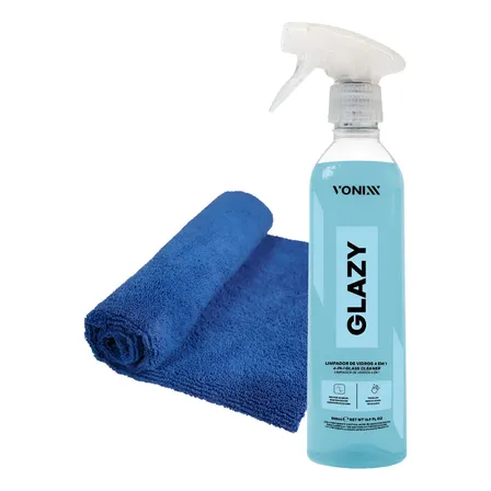 Glazy Limpa Vidros Vonixx 4 Em 1 + Toalha Microfibra