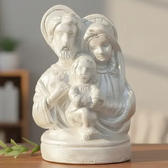 Kit 20 Imagem Sagrada Família Mini 7cm Lembrancinha Batizado