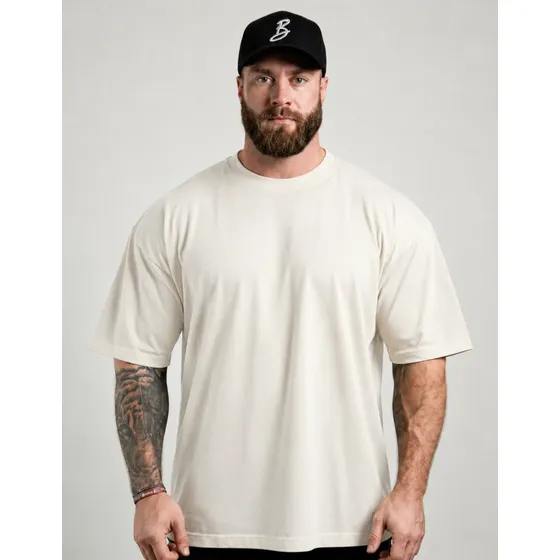 Camiseta Oversized Para Treino E Casual 100% Algodão Premium