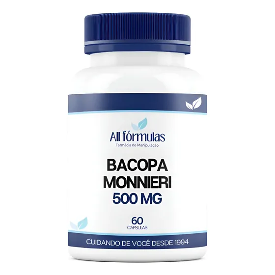 Bacopa Monnieri 500 Mg 60 Cápsulas - Original - All Fórmulas