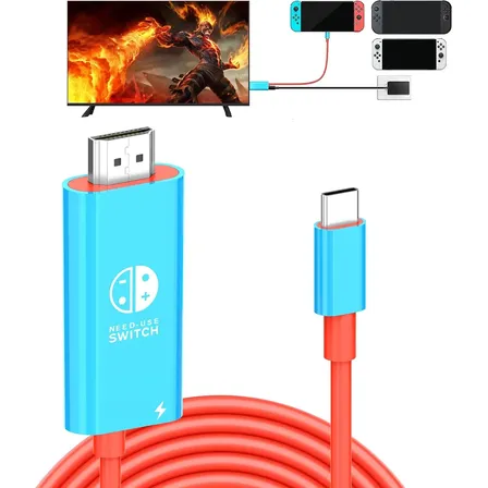 Cabo Adaptador Tipo C Hdmi 2m Tv Pc Nintendo Switch 1/2/oled