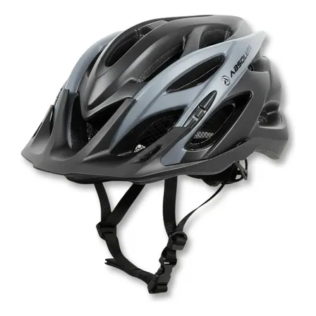 Capacete Ciclismo Mtb Bike Absolute Wild Com Led Preto/cinza Preto E Cinza Único