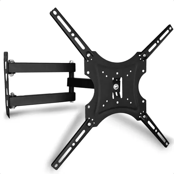 Suporte Universal Fixo Articulado Compatível Com Tv Monitor 14 Até 55 Polegadas 50kg Yara Eletrônicos Preto