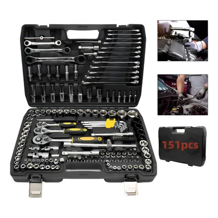 Jogo De Ferramentas 151 Peças Manual Kit Chaves Profissional