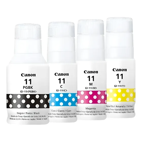Kit 4 Tinta Canon G3160 G2160 G3170 Gi-11