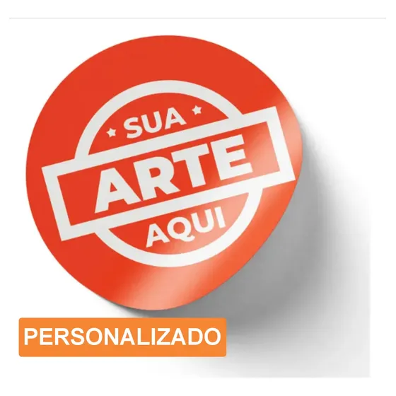 Adesivo 4x4cm 2.000 Unid. Personalizado Sua Logo Vinil