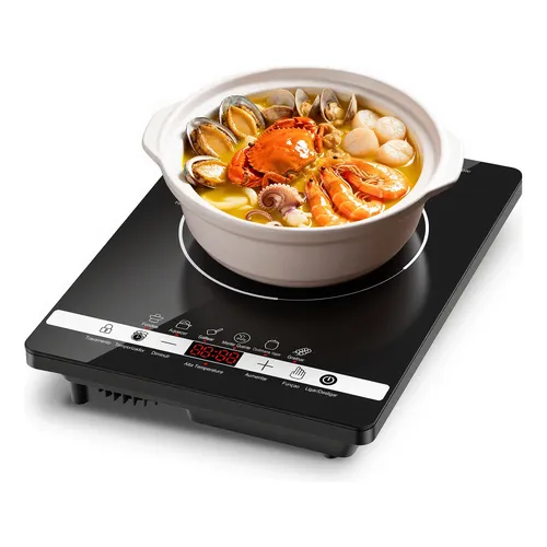 Cooktop Elétrico Fogão De Vitrocerâmica Para Qualquer Panela Preto 220v