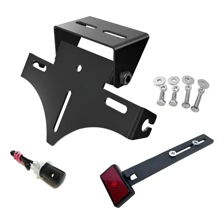 Suporte De Placa Articulado Eliminador Rabeta Universal Moto