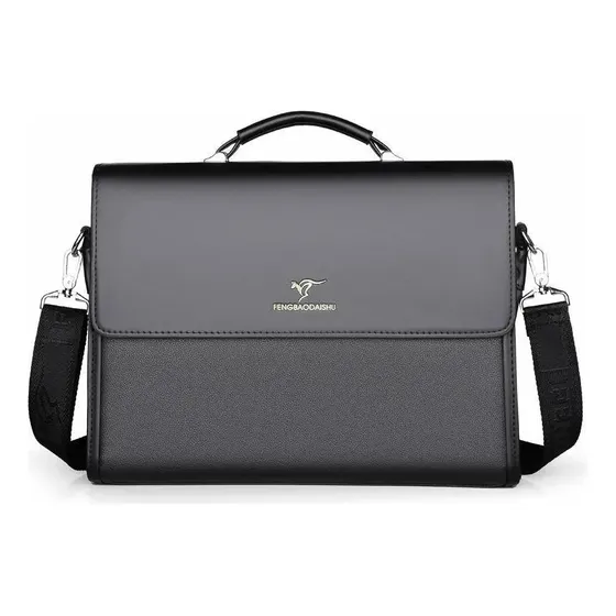 Pasta Executiva Masculina Transversal Bolsa De Mão Reforçada