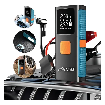 Auxiliar Partida Bateria Portatil Automotivo Compressor Ar