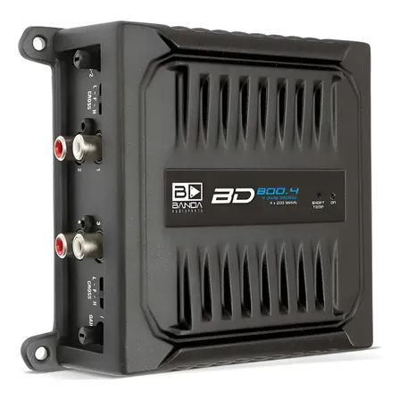 Modulo Amplificador Banda 800.4 800 Rms 4 Canais Preto