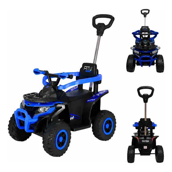 Carrinho Quadriciclo Infantil C/luzes Ride On Azul Maxi Toys