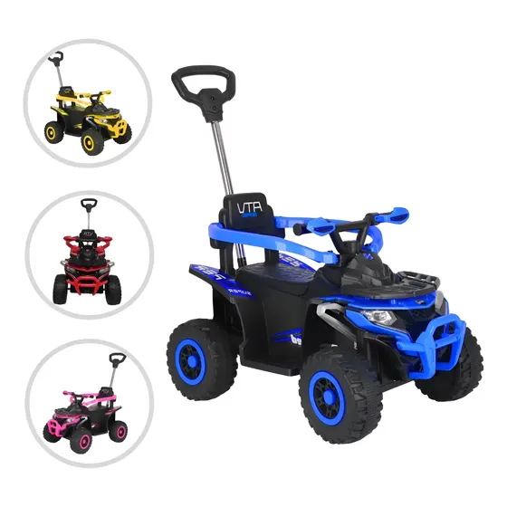 Carrinho Quadriciclo Infantil C/empurrador Ride On Maxi Toys