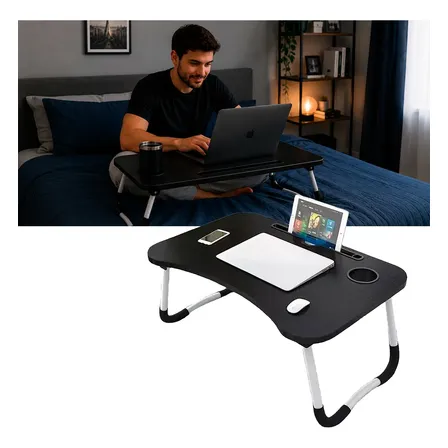 Mesa Portátil Dobrável P Notebook Home Office Cama Refeição