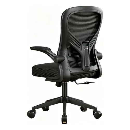 Cadeira De Escritório Ergonômica Regulagem De Altura Ajuste Preto Mesh