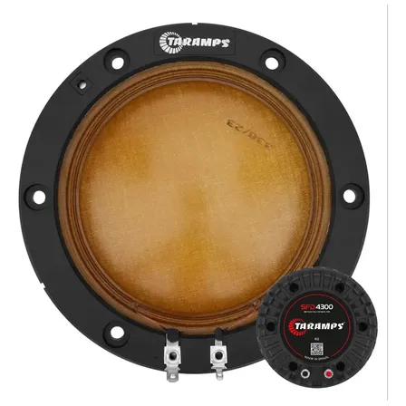 Kit Reparo Taramps Sfd4300 Driver Fenólico Som Automotivo Reparo Original Sfd 4300 8 Ohms 150 Watts Rms Ideal Para O Racha Cor Preto Marrom-escuro