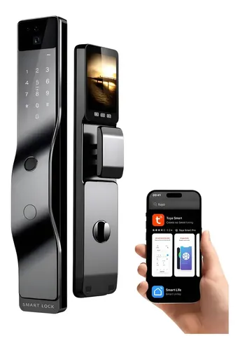 Fechadura Eletronica Luxo Reconhecimento Facial 3d App Tuya