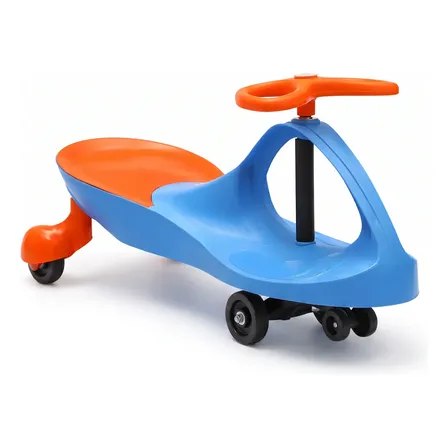 Carrinho Rolimã Infantil Gira 360° Car Com Volante Brinquedo Azul/laranja