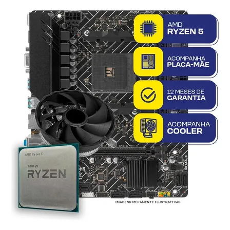 Kit Upgrade Gamer Mcl, Amd Ryzen 5 3400g, A520m