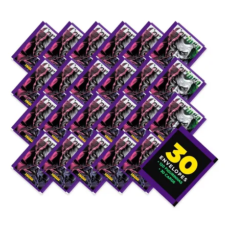 Coringa Arkham: Pack 30 Envelopes (120 Figurinhas+30 Cards)