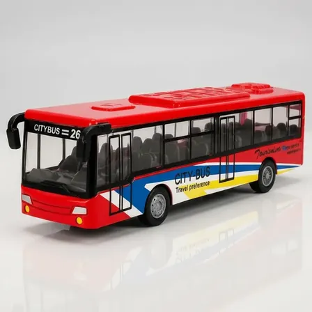 Ônibus De Ferro Die Cast Colecionavel Brinquedo Educativo Vermelho
