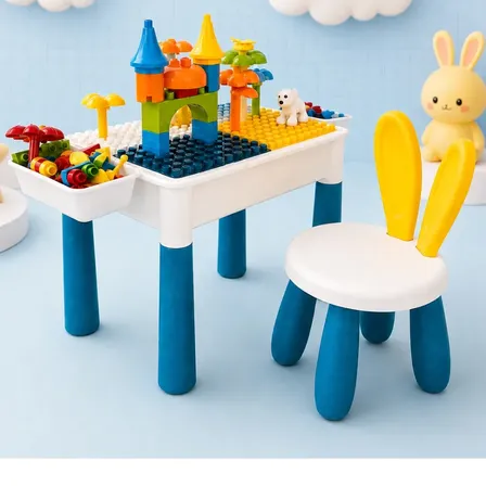 Mesa De Atividades Infantil 2 Em 1 Com Cadeira Orelhinha