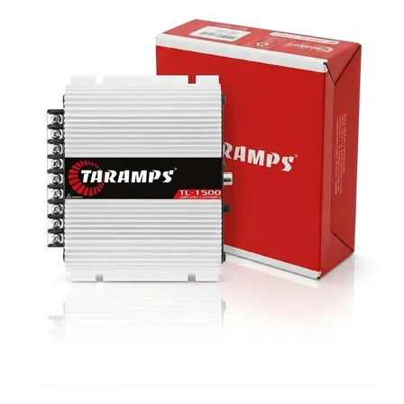 Modulo Taramps Tl 1500 Mais Vendido 390w Full Range Tl1500 Preto E Prata