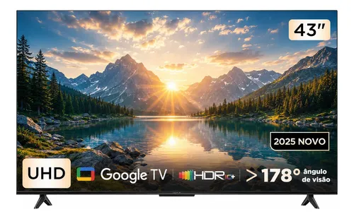 Smart Tv Semp 4k 43 S62 Google Tv Wi-fi Bt Hdmi 2.1 Hdr10