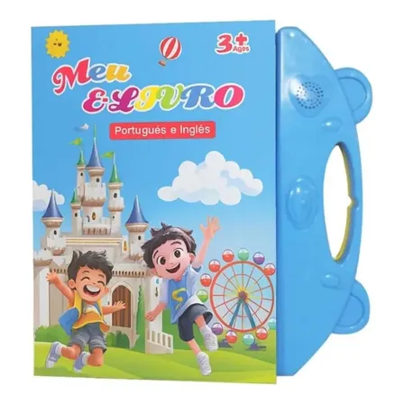 Livro Infantil Bilíngue Com Som Toque Inteligente Português