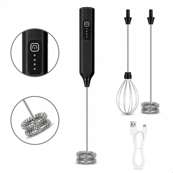 Mixer Elétrico Portátil 2 Em 1 Recarregável Usb Bateria