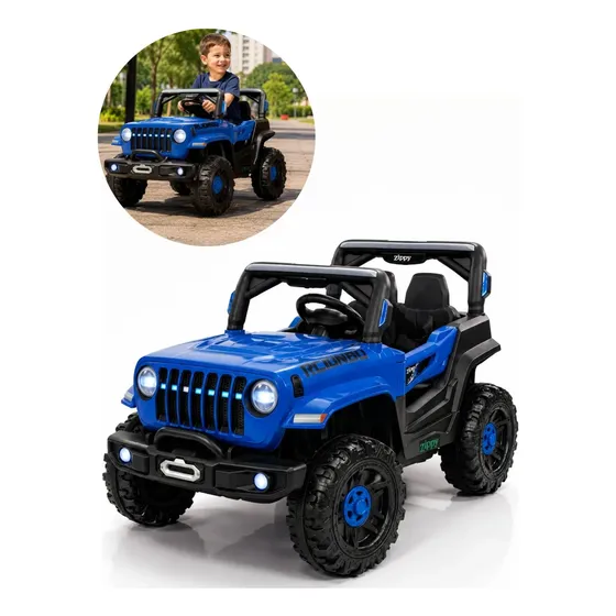 Jipe Elétrico Infantil Off Road 12v Controle E Pedal Buggy